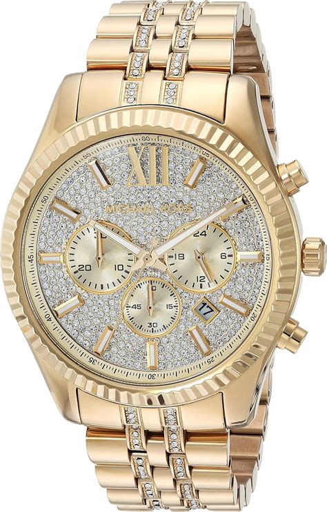 michael kors reloj hombre gold and diamond|michael kors reloj hombre.